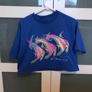 Vintage single stitch cropped T-shirt